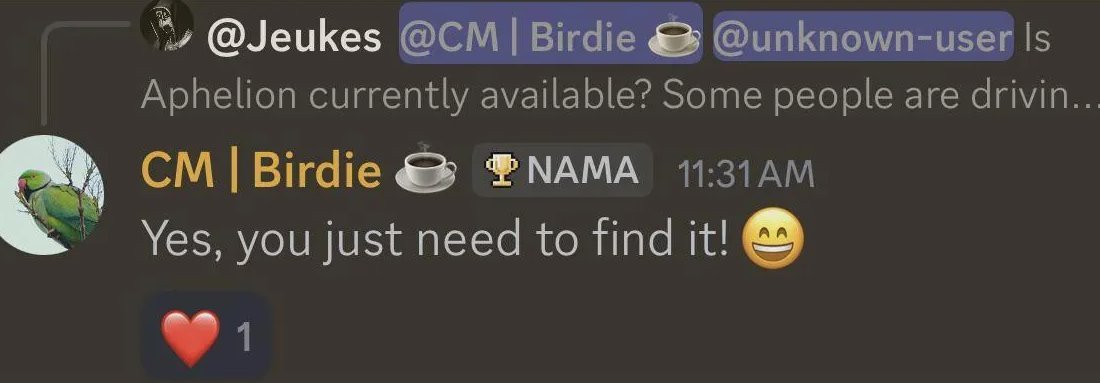 arc raiders dev confirming aphelion in game